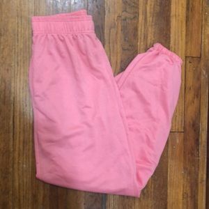 NWOT Sweatpants S/M Lightweight Bubblegum Pink